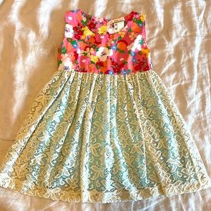 Matilda Jane Floral/Lace Spring Dress size 4